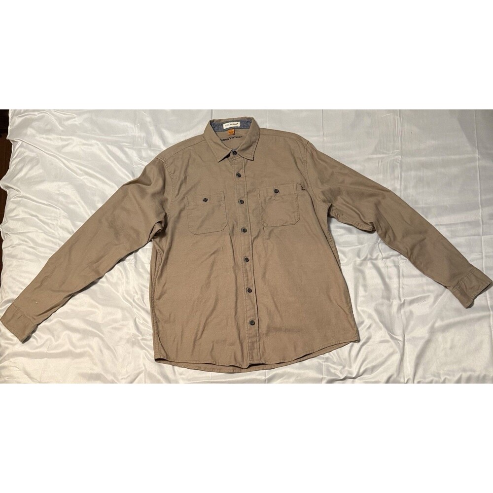 Tailor Men's Vintage Pure Tec Cool Medium Long sleeve Button-Down Linen Shirt